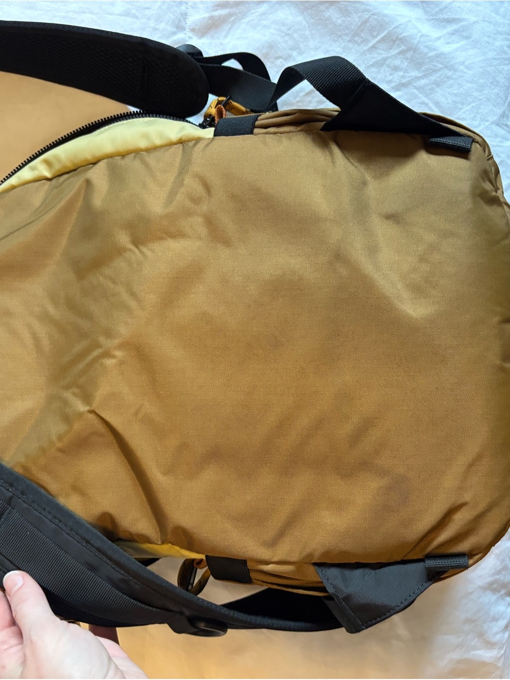 Topo Designs Men's Green Backpack with Yellow Trim - Picture 3 of 5